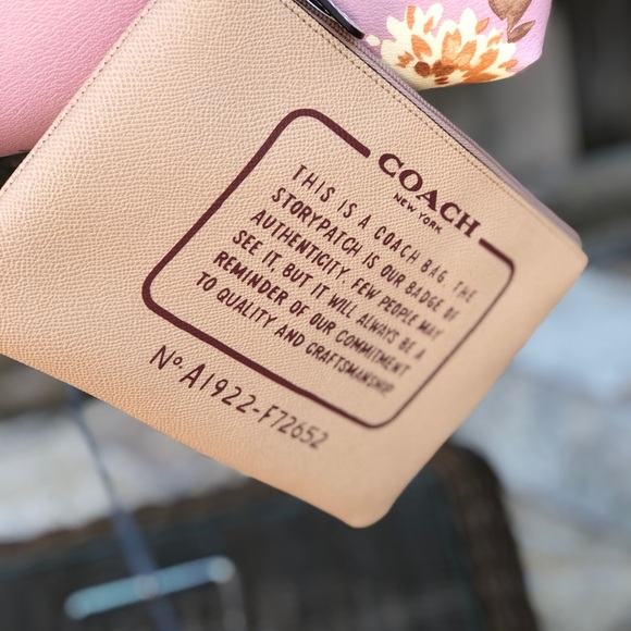 2pcs NWT Coach reversible floral Tote&wristlet - Picture 5 of 8